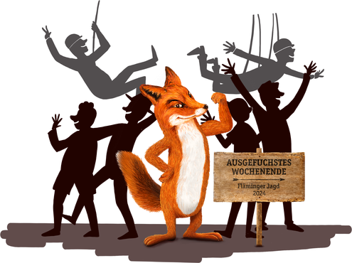 Fläminger Jagd - Illustration Megazipline