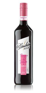 Eine elegante Flasche Rotwein mit einem rosa Korken und einem ansprechenden Etikett, das 'Blanchet Jolie' zeigt.