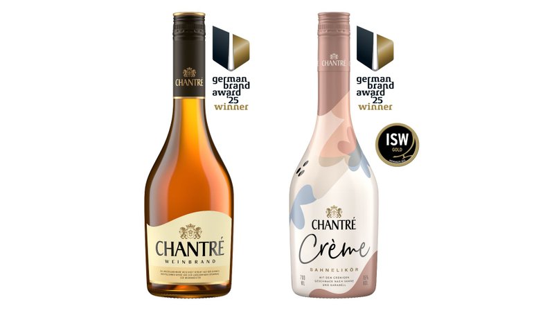 Collage Chantré Crème und Weinbrand, German Brand Award 25 Winner