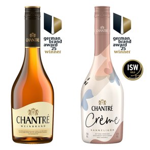 Collage Chantré Crème und Weinbrand, German Brand Award 25 Winner