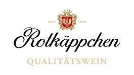 Das Logo von Rotkäppchen, einem renommierten deutschen Qualitätswein, mit einer stilisierten Krone darüber.