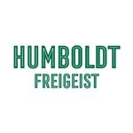 Der Schriftzug 'HUMBOLDT' in großen, grünen Buchstaben, gefolgt von 'FREIGEIST' in einer klaren, modernen Schriftart.