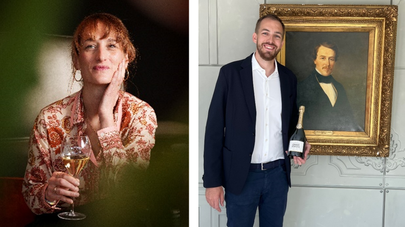 Porträtfotos von Élise Losfelt und Emilien Erard