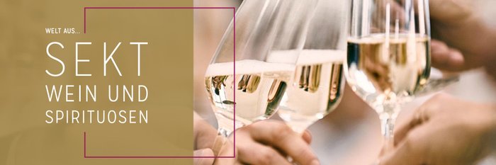 Feierliche Anstoßen mit Sekt und Wein