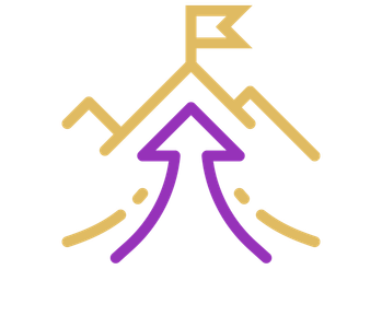 Ein ikonisches Bild eines Berges mit einer wehen Fahne, das den Aufstieg und die Erreichung von Zielen visuell betont.