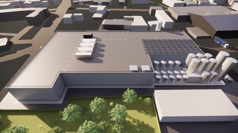 Planungsbild Neubau Nordbrand Nordhausen