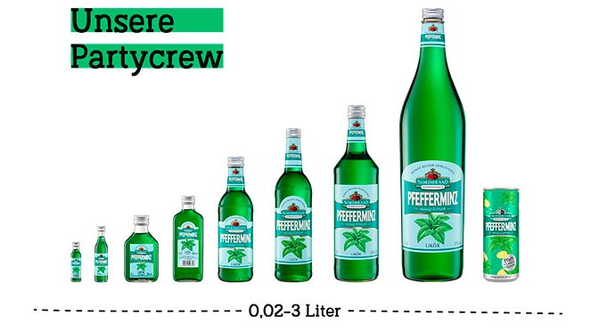 Sortiment Nordbrand Pfefferminz